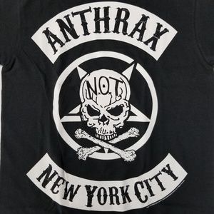 Anthrax Biker Skull New York City Licensed Metal